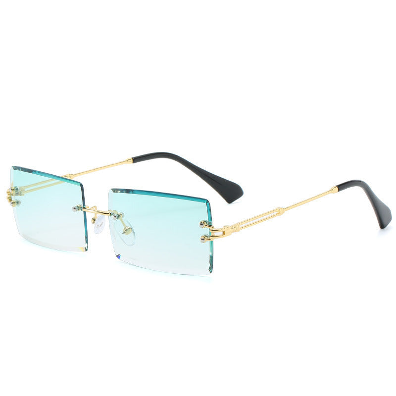 World Luxury-Lunettes de soleil en alliage sans cadre de luxe