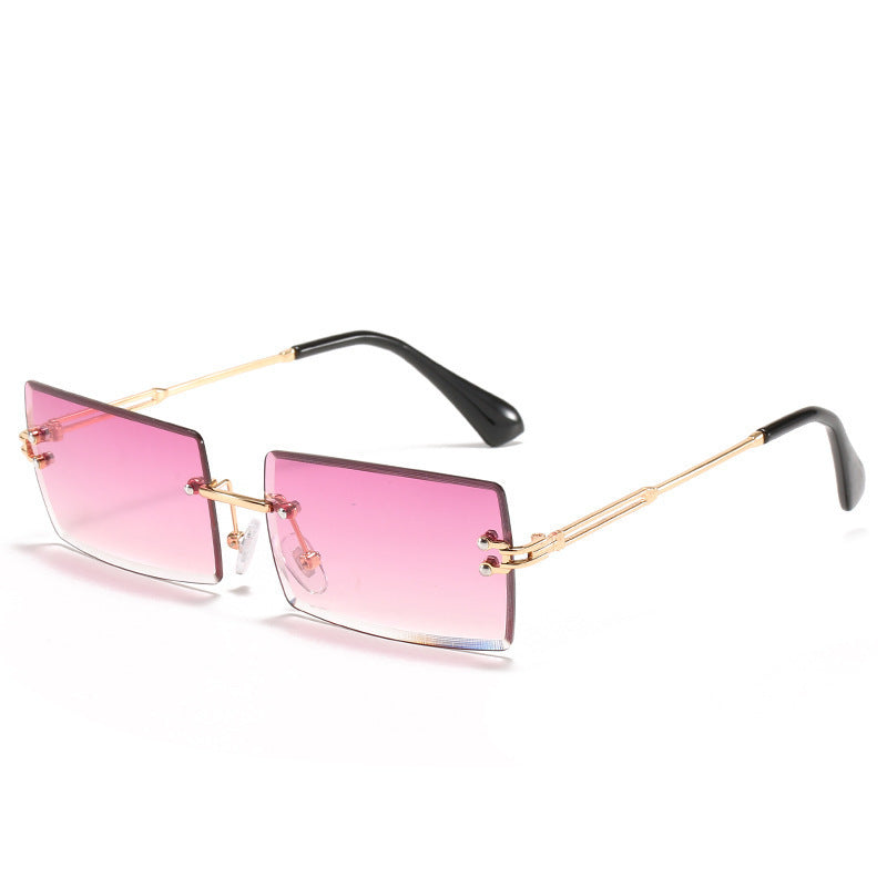 World Luxury-Lunettes de soleil en alliage sans cadre de luxe